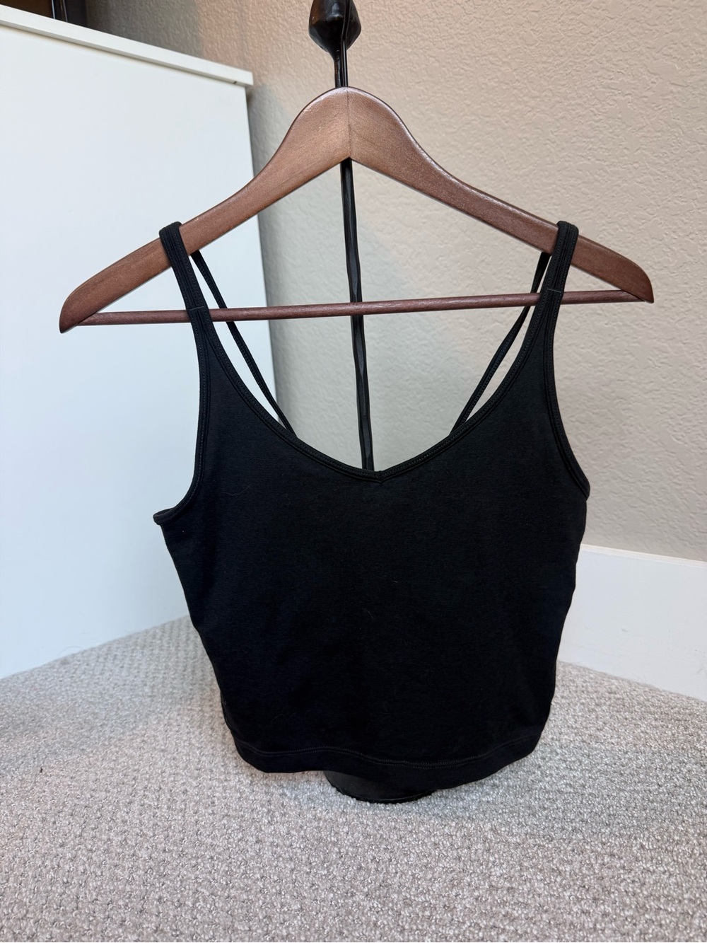 Vuori Halo Performance Crop - Black Heather